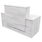 ZEALAND RECEPTION COUNTER WITH DESK MILFORD W1700 X D700 X H1125MM NORDIC PINE