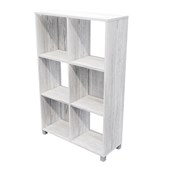 ZEALAND CUBBY HOLE BOOKCASE 6 CUBE W800 X D300 X H1250MM NORDIC PINE