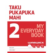 WARWICK MY EVERYDAY BOOK 2 TAKU PUKAPUKA MAHI UNRULED AND 7MM RULED ALTERNATING 32 LEAF