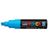 POSCA PC8K PAINT MARKER CHISEL BROAD 8MM TURQUOISE