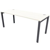 ZEALAND NOVAH DESK W1500 X D800 X H725MM BLACK BASE COASTAL ELM TOP