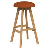 KNIGHT LUNA BUTTON BARSTOOL BURNT ORANGE