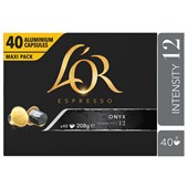 LOR ESPRESSO COFFEE CAPSULES ONYX PACK 40