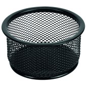 ESSELTE METAL MESH PAPER CLIP HOLDER BLACK