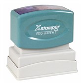 XSTAMPER N20 CUSTOM MADE STAMP 2 COLOUR W25 X L71MM BLACK RED BLUE GREEN PURPLE