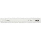 TAURUS RULER PLASTIC JO3810 300MM WHITE