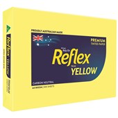 REFLEX COLOURS A4 COPY PAPER 80GSM YELLOW PACK 500 SHEETS