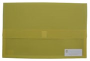 MARBIG POLYPICK DOCUMENT WALLET FOOLSCAP YELLOW