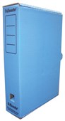 ESSELTE STORAGE CARTON FOOLSCAP W260 X H390 X D80MM BLUE