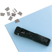 ESSELTE NALCLIP DISPENSER SMALL WITH CLIPS BLACK