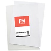 FM LSHAPED POCKET A4 CLEAR PACK 12