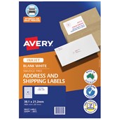 AVERY 936084 J8651 QUICK PEEL ADDRESS LABEL WITH SURE FEED INKJET 65UP WHITE PACK 25