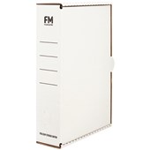 FM STORAGE CARTON FOOLSCAP W250 X H385 X D85MM WHITE