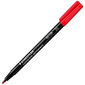 STAEDTLER 318 LUMOCOLOR PERMANENT MARKER BULLET 06MM RED