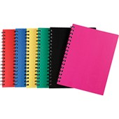 SPIRAX 511 NOTEBOOK 7MM RULED HARD COVER SPIRAL BOUND 200 PAGE 225 X 175MM PINK