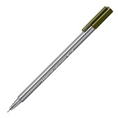 STAEDTLER TRIPLUS 334 FINELINER SUPERFINE PEN 03MM OLIVE