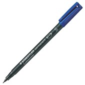 STAEDTLER LUMOCOLOR 313 PERMANENT MARKER BULLET 04MM BLUE