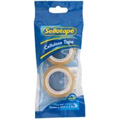 SELLOTAPE CELLULOSE TAPE W15MM X L10M CLEAR PACK 2