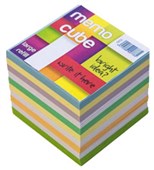 MEMO CUBE REFILL FULL HEIGHT LARGE W95 X L95 X H90MM ASSORTED