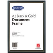 CARVEN DOCUMENT FRAME A3 BLACKGOLD