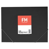 FM VIVID DOCUMENT WALLET A4 CAT BLACK