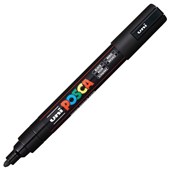 POSCA PC5M PAINT MARKER BULLET MEDIUM 25MM BLACK