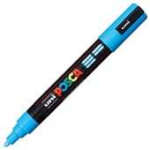 POSCA PC5M PAINT MARKER BULLET MEDIUM 25MM LIGHT BLUE