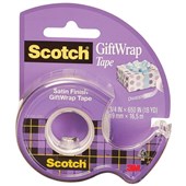 SCOTCH 15L TAPE SATIN GIFTWRAP ON DISPENSER 19MM X 165M