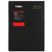 COLLINS DIARY BOSTON A51 BLACK DAY PER PAGE WIRO ODD YEAR